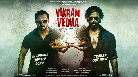 'Vikram Vedha' trailer plunges Saif, Hrithik in deadly morality battle 'Vikram Vedha' trailer plunges Saif, Hrithik in deadly morality battle