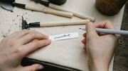 How to use disposable spoons as plant markers