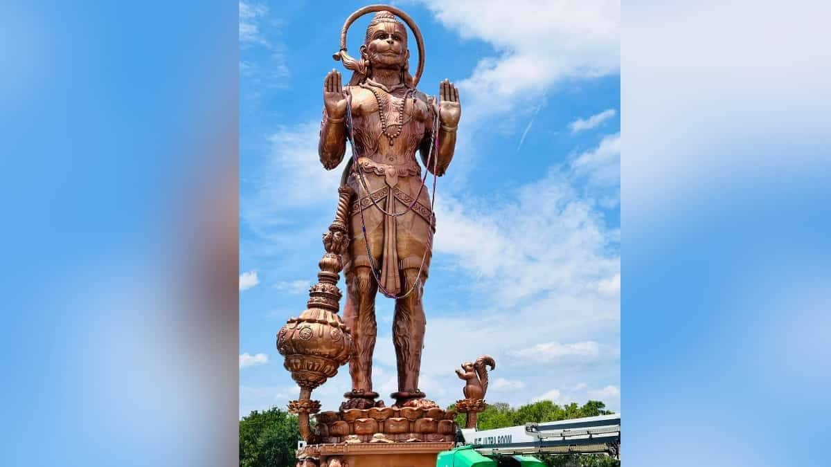 Watch: US church group protests against 90-foot Hanuman statue