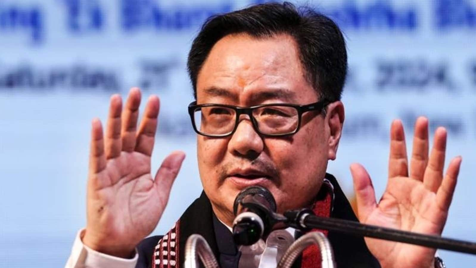 'Don't become Congress's vote bank...': Rijiju's 'warning' to Muslims