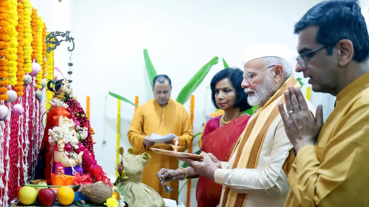 CJI Chandrachud addresses controversy over PM Modi's Ganesh puja visit