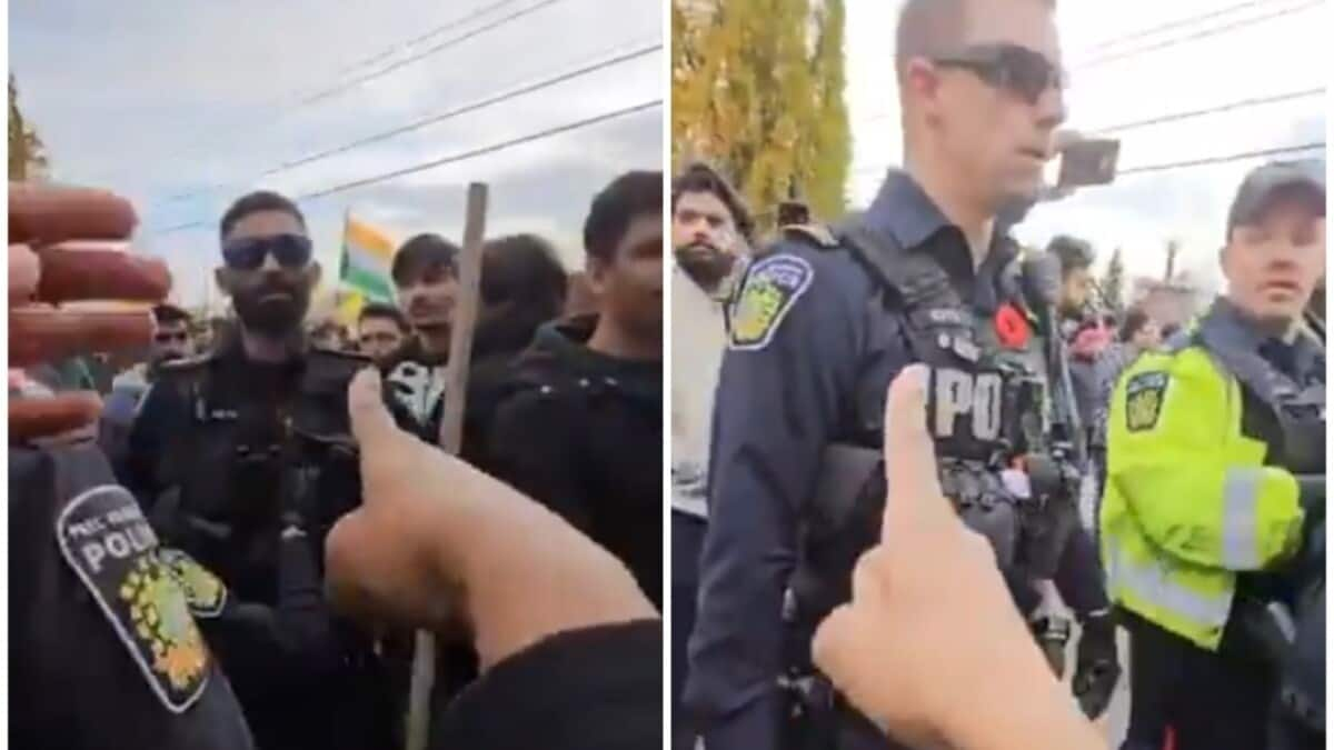 Video: Canada police 'punch', 'beat Hindus with batons' at temple 