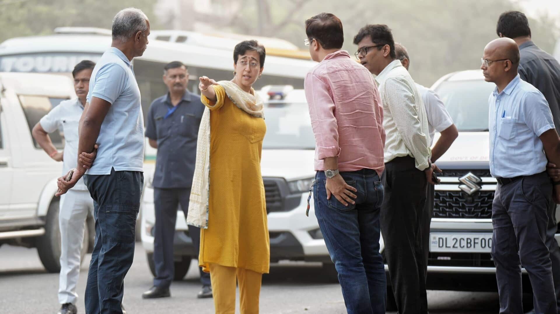 Atishi, team inspect Delhi streets for 'pothole-free by Diwali' mission