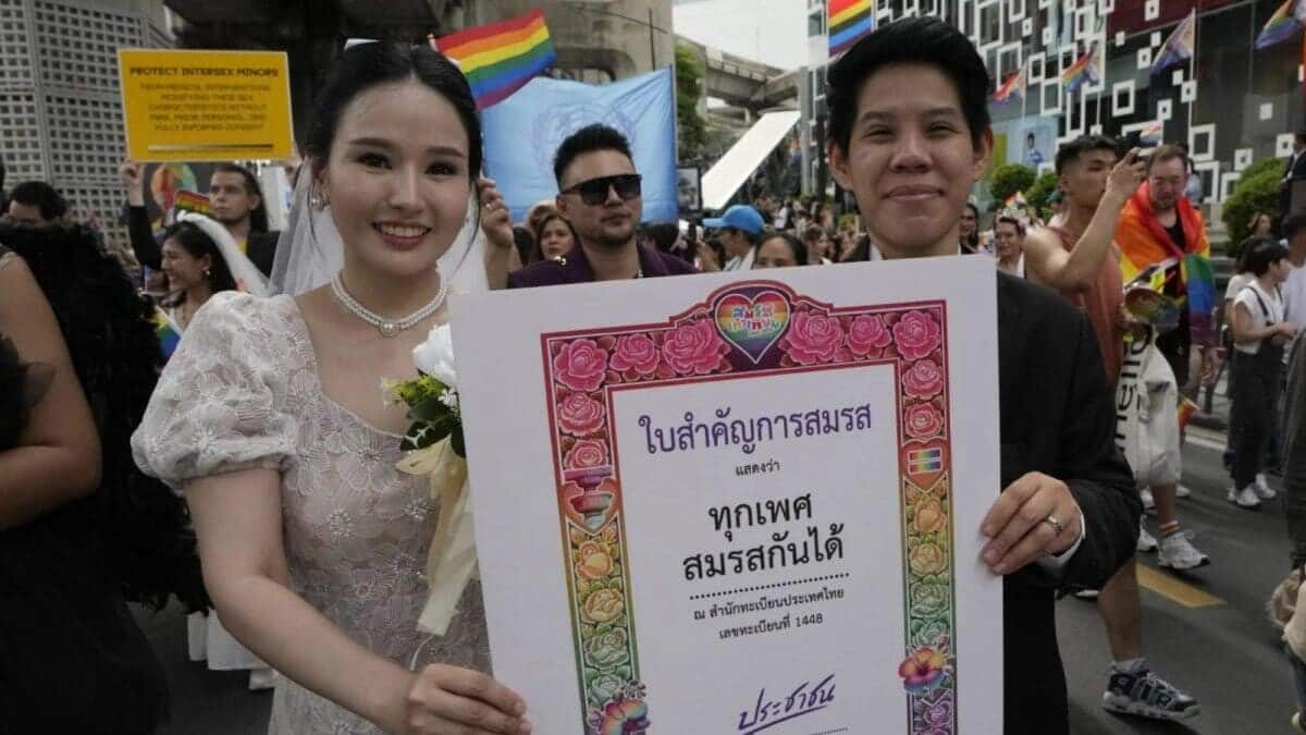 Thailand legalizes same-sex marriage, law effective from 2025