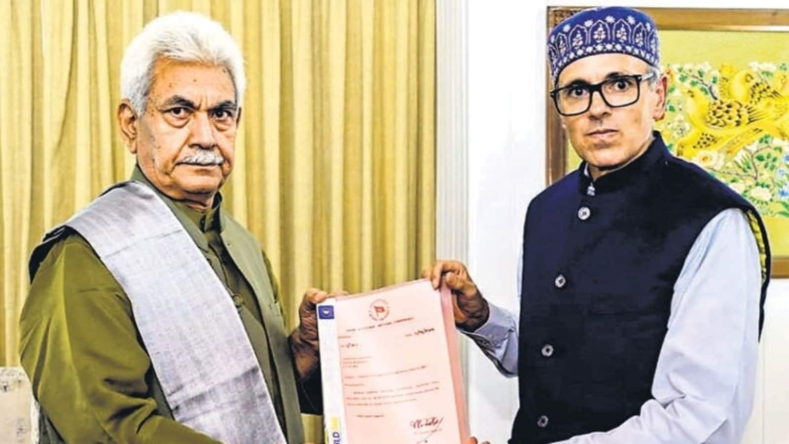 'My support...': L-G Manoj Sinha ahead of Omar Abdullah's swearing-in