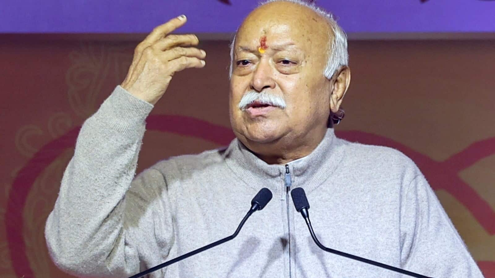 RSS chief Mohan Bhagwat calls for 'right interpretation' of religion