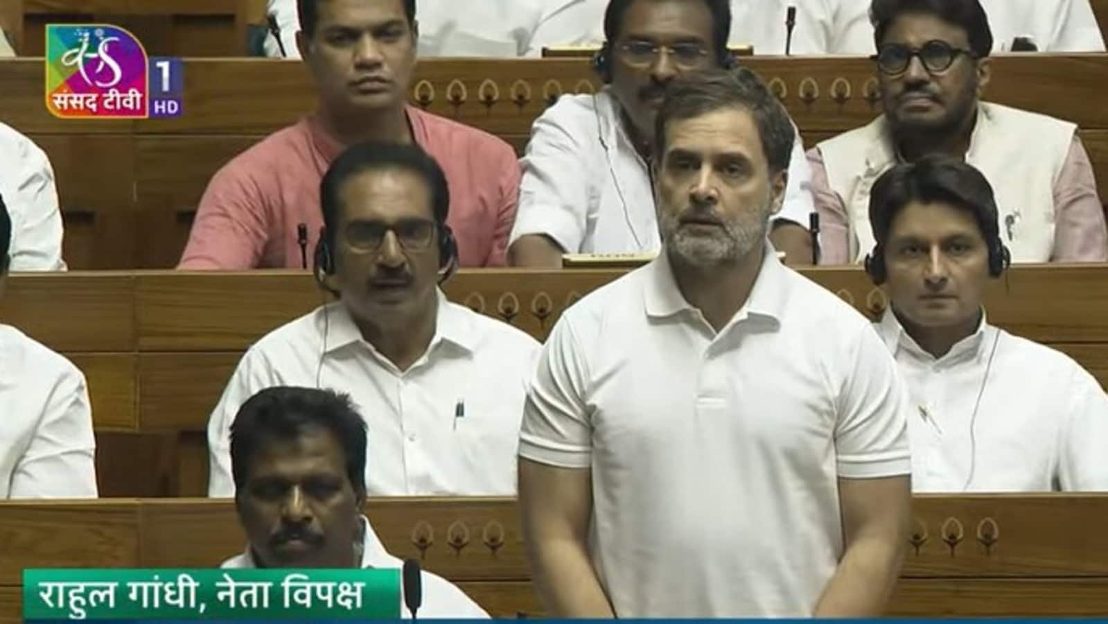 'Hinduism not about hatred...': Rahul mounts attack in Lok Sabha