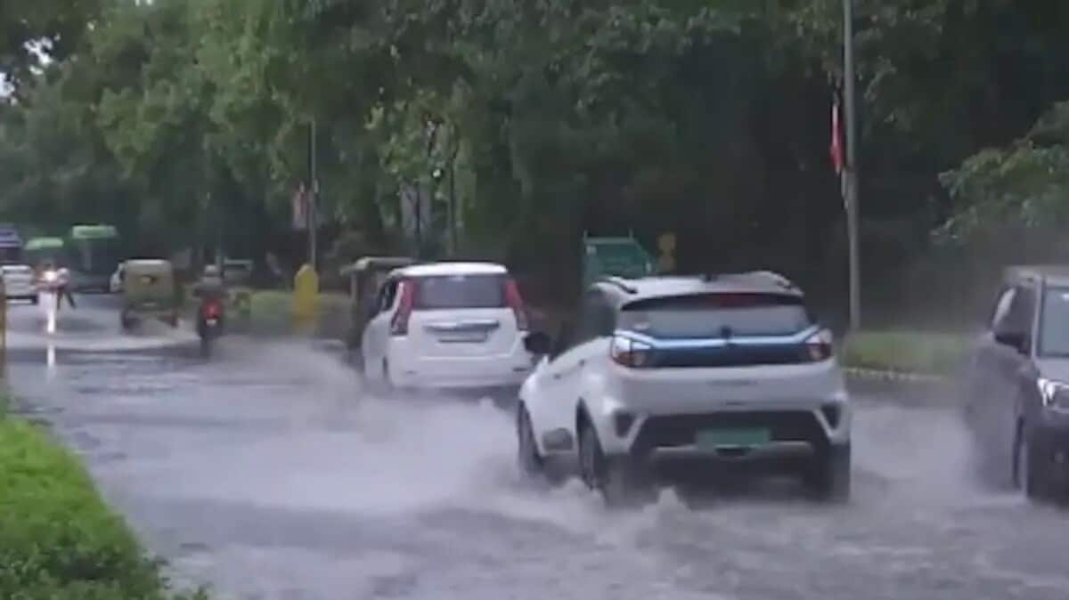 Watch: Severe waterlogging disrupts commute in Delhi after heavy rains