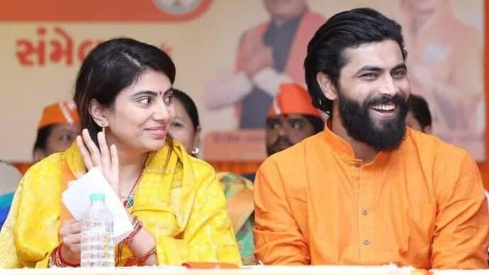 Indian cricketer Ravindra Jadeja joins BJP