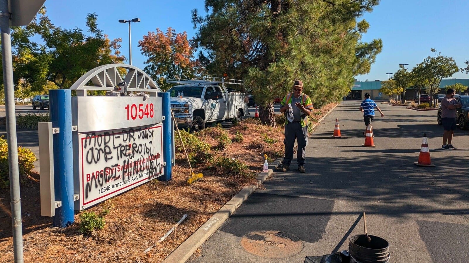 India 'strongly' condemns vandalism of BAPS temple in California