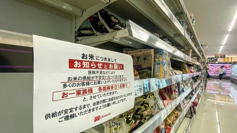 Japanese panic buy rice as shortage hits, government urges calm 