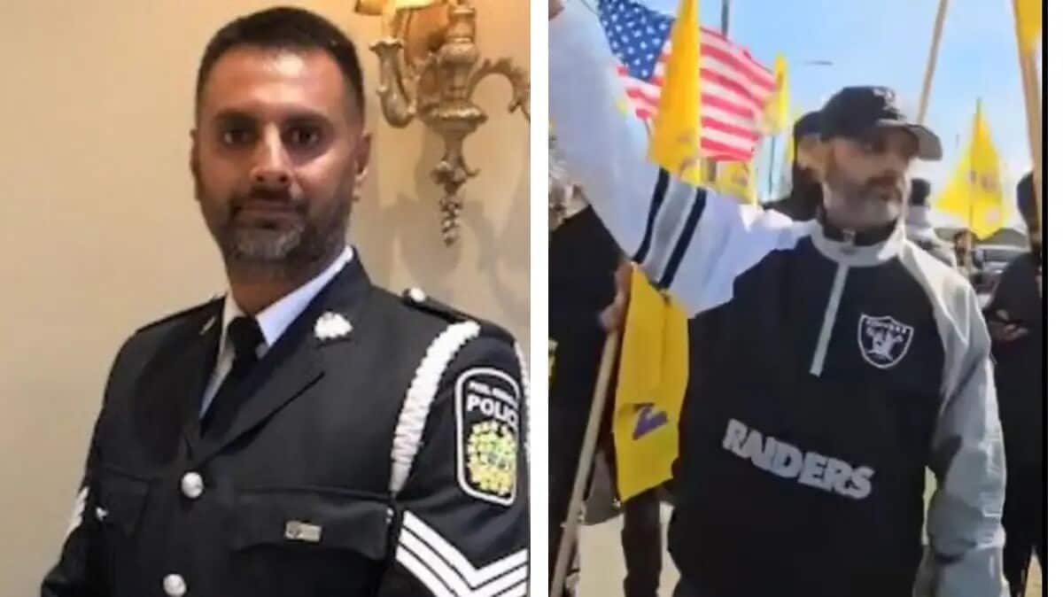 Canada cop suspended for attending Khalistani protest outside Hindu temple