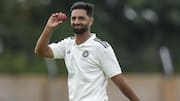 Ranji Trophy final: Auqib Nabi claims seventh fifer of season