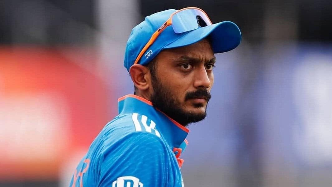 CT: Axar Patel reacts as Rohit's fumble denies him hat-trick