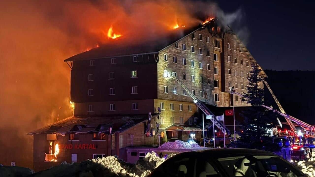 10 killed, 32 injured in Turkey ski resort hotel fire