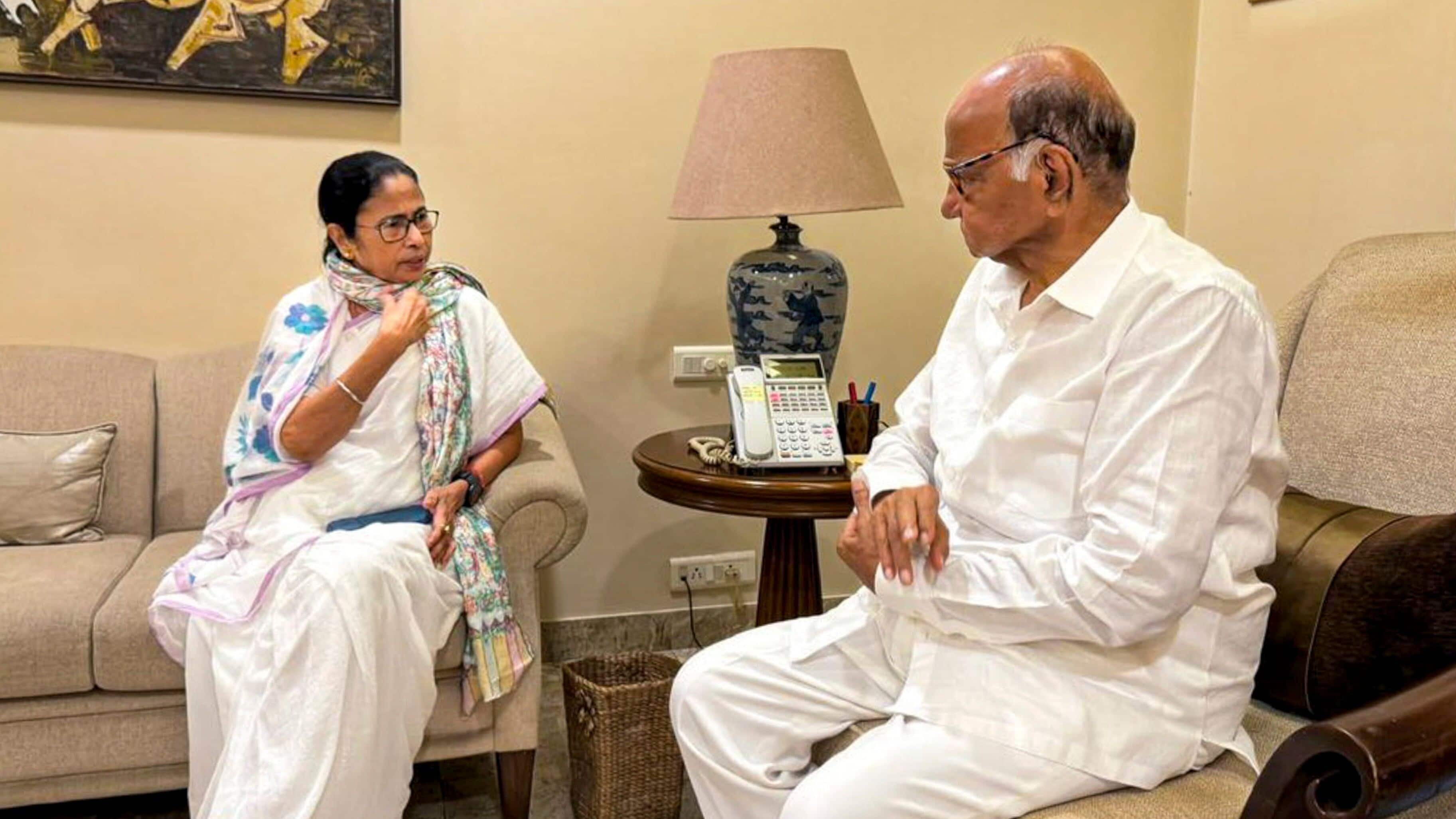 'She's capable': Sharad Pawar backs Mamata Banerjee as INDIA leader