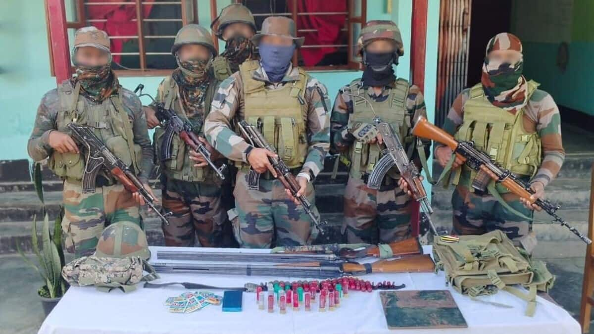 Indian Army, police recover arms, bust hideouts in Manipur operations