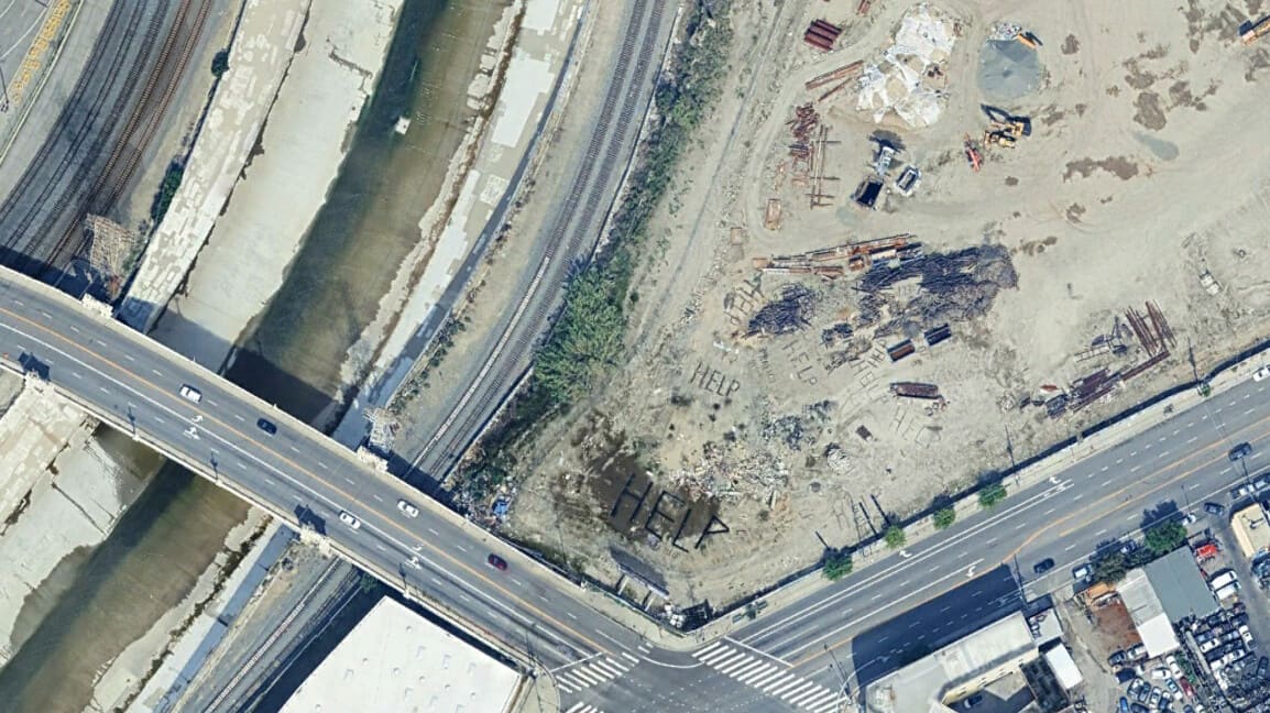 LAPD debunks viral 'help' messages spotted on Google Earth