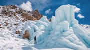 As glaciers vanish, Ladakh turns to man-made ice pyramids