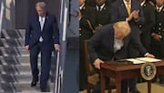 Trump struggling to walk, sit down has internet take notice