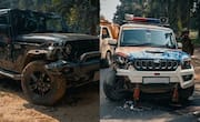 Patna: Thar crashes into police patrol vehicle near CM residence