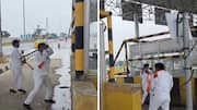 Video: MNS workers vandalize toll plaza, alleging missing facilities  
