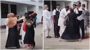 UP woman thrashes husband outside court after 'triple talaq' pronouncement