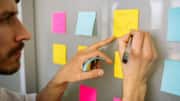 Make brainstorming fun with colored sticky notes
