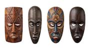 How to make wooden mask wall art