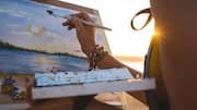 How to paint stunning sunset landscapes