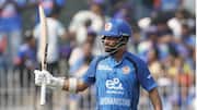 Afghanistan's Hashmatullah Shahidi hammers his maiden ODI hundred