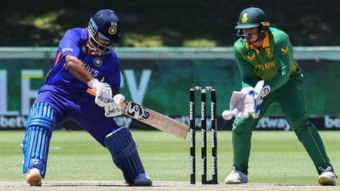 Rishabh Pant registers his highest individual score in ODI cricket Rishabh Pant registers his highest individual score in ODI cricket