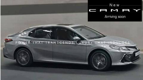 2022 Toyota Camry Hybrid (facelift) teased in India; launch imminent 2022 Toyota Camry Hybrid (facelift) teased in India; launch imminent