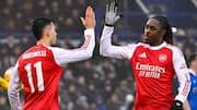 Gabriel Martinelli's hat-trick powers Arsenal to 4-1 win over Portsmouth