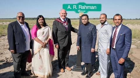 Canada names a street after AR Rahman; musician expresses gratitude Canada names a street after AR Rahman; musician expresses gratitude