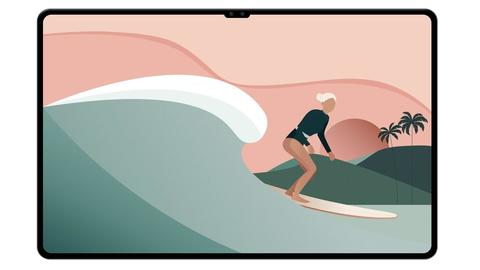 Samsung Tab S8 Ultra's notched display will house two cameras Samsung Tab S8 Ultra's notched display will house two cameras