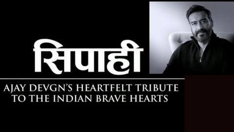 Ajay Devgn recites poem on soldiers' sacrifice and valor, 'Sipahi'