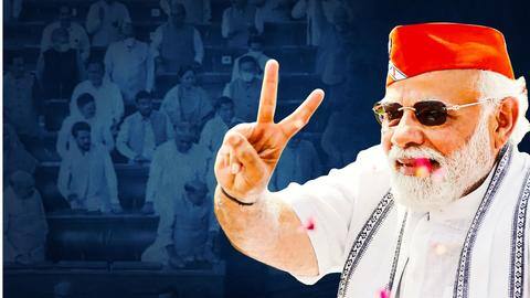 BJP MPs chant "Modi-Modi" in Parliament as Budget session resumes BJP MPs chant "Modi-Modi" in Parliament as Budget session resumes