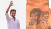 Vijay's fan gets actor's face tattooed after historic election win