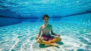Try underwater yoga for better balance