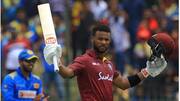 1st ODI, Hope's ton helps WI beat SL: Records broken