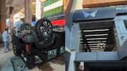 Thar crashes out of showroom as lemon-crushing ritual goes wrong