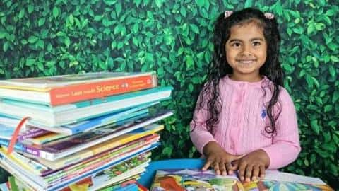 5-year-old Indian-American reads 36 books in 105 minutes; sets record 5-year-old Indian-American reads 36 books in 105 minutes; sets record