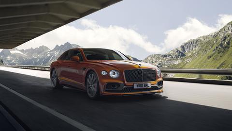 Bentley Flying Spur sports an all-new matrix grille