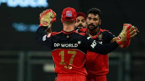IPL 2021: RCB restrict RR to 177/9 IPL 2021: RCB restrict RR to 177/9
