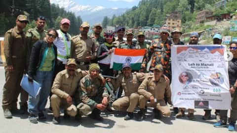 Pune woman cycles 430 km to set new world record Pune woman cycles 430 km to set new world record