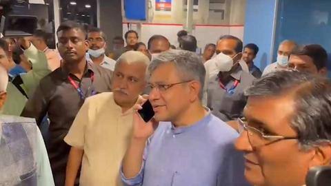 Union minister Ashwini Vaishnaw makes India's first 5G call Union minister Ashwini Vaishnaw makes India's first 5G call