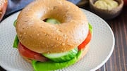 Swap sugary breakfast treats for  whole-grain bagels 