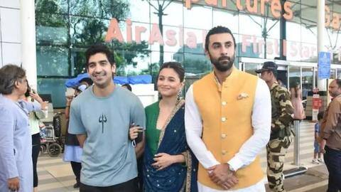 After protests, Ranbir Kapoor-Alia Bhatt stopped from visiting Mahakaleshwar Temple After protests, Ranbir Kapoor-Alia Bhatt stopped from visiting Mahakaleshwar Temple