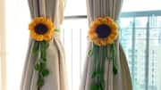 Use curtain tiebacks to add elegance to your home